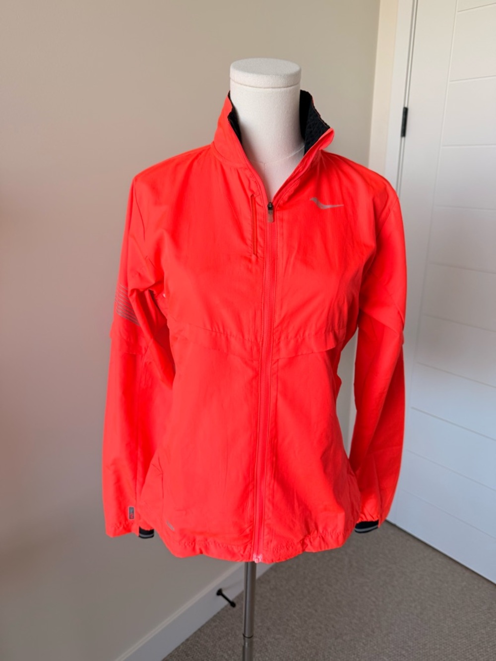 Saucony Bright Orange Running or Biking Jacket